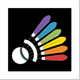 Badminton Shuttlecock Racket Sports Lover Athletic Sports Posters and Art